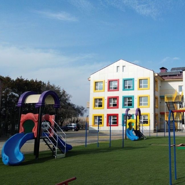Construction of schools and kindergartens